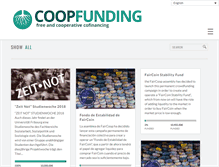 Tablet Screenshot of coopfunding.net